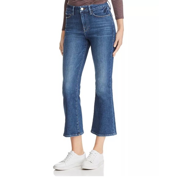 FRAME Le Crop Mini Boot Jeans in Bestia Size 28 - Picture 1 of 15